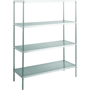 【送料別途】【直送品】キャニオン ステンレスパンチングシェルフ間口910×奥行460×高1390 4段 SUSP460-1390-94