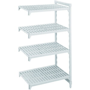 【送料別途】【直送品】CAMBRO 固定追加ユニット カムシェルビングプレミアムシェルフ ベンチ型4段 884×610×1830mm CPC243672V4