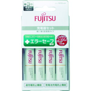 FDK ニッケル水素充電池 スタンダード充電器セット(付属電池単3×4本、充電時間約6時間) FCT345FXJST(FX)