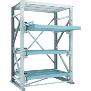 【送料別途】【直送品】TRUSCO スライダーラック スライド3段 スチール板無し 単体 NSHS-21-3K