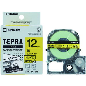 KING JIM �y�����z�u�e�v���vPRO�e�[�v 12mm �L���C�ɂ͂����郉�x��/�����x��/������ ����8m SC12YE
