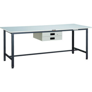 【送料別途】【直送品】TRUSCO RAE型作業台 1800X900XH740 薄型2段引出付 ダークグレー色 RAE-1809UDK2 DG