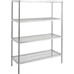 【送料別途】【直送品】キャニオン ステンレスシェルフ 間口1220×奥行460×高1590 4段 SUS460-1590-124