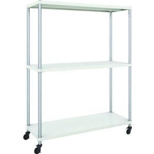 �y�����ʓr�z�y�����i�zTRUSCO �X�`�[�����b�N �t�F�j�b�N�X���b�N 1200X450 3�i U�ԗ֕t W�F �R�ە��̓h�� PER-5443-U125-W