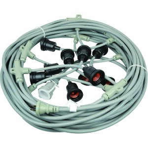 HASEGAWA 分岐ケーブル ESTシリーズ 30m 防水ソケット×10 EST1-30M-10L