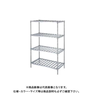 【送料別途】【直送品】シンコー ステンレスラック (スノコ棚4段) 1488×738×1800 RSN4-15075【受注生産】