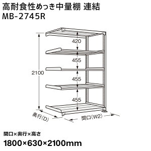 yʓrzyizTJG SAKAE ϐH߂ʒI (300kg/iEAE5i) Ԍ1800×s630×2100mm MB-2745R
