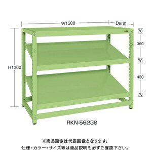 �y�����ʓr�z�y�����i�z�T�J�G SAKAE RK���b�N�X�ΒI�^�C�v(�A��/3�i) W1500×D750×H1800 �O���[�� RKN-5783SR