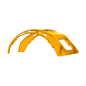 ヘルメット セフメット用トップカバー クリアイエロー タジマツール Tajima HATCY