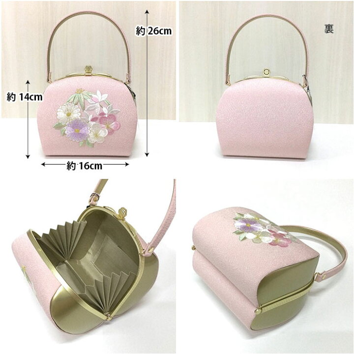 楽天市場】草履バッグセット フリーサイズ ピンク 四君子刺繍 日本製 