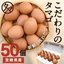 【送料無料】宮崎産タマゴ50個九州育ちのこだわりたまごこだわりの飼料とマイナスイオン水で育てた濃厚な味わいのタマゴ品質・衛生管理された安心・安全な高品質たまご【...