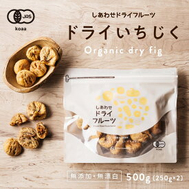 【送料無料】オーガニック有機いちじく500g(250g×2袋)安心・無添加の大粒白イチジク(トルコ産)有機JAS認定のナチュラルドライフルーツ＜検品済み＞｜フィグ 無花果 グルメ 食品 果物 食品 フルーツ 美容 オーガニック しっとり figs dryfruit