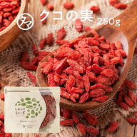 【送料無料】クコの実-無添加250g|品質検査合格品セレブの間でも話題の赤い果実ミネラル・ビタミンの宝庫…