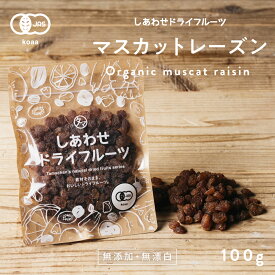 【お試し100g】オーガニック・サンマスカットレーズン(100g/オーストラリア産/無添加)上品な甘みと爽やかな酸味が特徴のワインなどにもおススメのレーズン。|有機JAS認定 ドライフルーツ 砂糖不使用 ノンオイル フルーツ グルメ 食品 果 raisins dryfruit