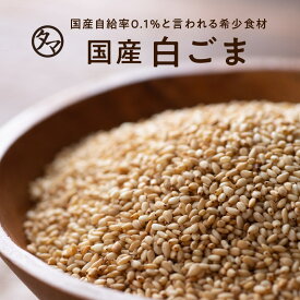 【送料無料】国産煎り白ごま(70g/無添加)農薬不使用で育てられた、栄養も香りも高い、自給率0.1%の幻の日本産ごまいつもの料理に、サッと栄養の一振り。|焙煎・黒胡麻・黒ゴマ・擦りごま 国産 ごま