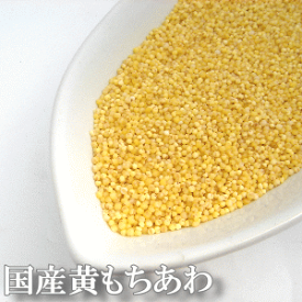【送料無料】国産黄もちあわ1kg（250g×4袋）妊婦さんにもおススメの雑穀とされる低カロリーでビタミン・ミネラル・食物繊維が豊富な穀物味もあっさりしていて、食べやすい人気の雑穀です【餅粟 国産 無添加 雑穀/穀物】