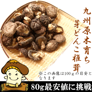 国産原木芽どんこしいたけ 椎茸 ８０ｇ 【SALE／83%OFF】 豊富な品
