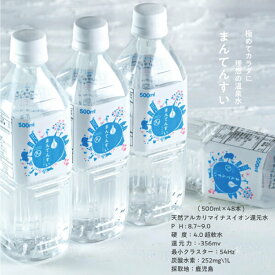 水 500ml 送料無料 48本【送料無料】世界最高峰の天然水-まん天粋500ml×48本天然の抜群ミネラルバランスと世界最小クラスの水分子！カラダに嬉しい美味しい飲む温泉水【マイナスイオンアルカリ還元水】【九州 天然 水】【ミネラルウォーター】【まんてんすい】