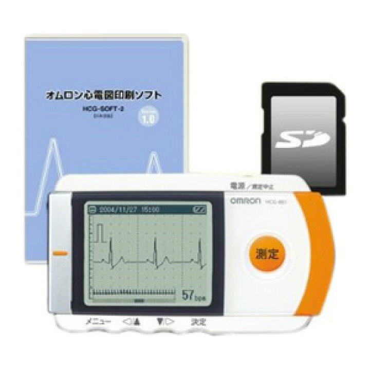 楽天市場】【マラソンクーポンあり】オムロン 携帯型心電計 HCG-801 