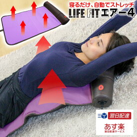 【限定5台】LIFE FIT ライフフィット エアー4 fit005 パープル ひねり 伸ばし 背中 ストレッチ 肩 胸 骨盤周り おしり 骨盤ストレッチ エアー ストレッチ 腰 お尻 ストレッチ 器具 コンパクト 軽量 筋膜ケア グッズ ストレッチ 健康グッズ 健康