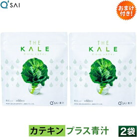 キューサイ 青汁 ケール カテキン青汁 粉末 420g 2袋まとめ買い おまけつき