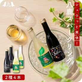 スパークリング日本酒 2種「Julia（樹里愛）」「りふれっ酒」各2本 飲み比べ セット 果実酒 純米酒 日本酒 清酒 お酒 果実酒 うめ かぼす ゆず 九州 お取り寄せ 産地直送 グルメ ギフト プレゼント 贈り物 送料無料 内祝い お祝い 御礼