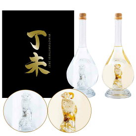 干支ボトル 2027 丁未 (ひのとひつじ) 日本酒 純米大吟醸・熟成麦焼酎 500ml各1本セット 八鹿酒造 予約受付中 数量限定 2026年11月下旬入荷発送予定