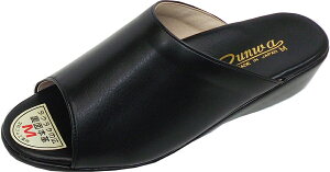 文和ゴム工業 373 クロ 日本製婦人サンダル レディースコンフォート ヘップ