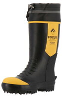 弘進ゴム　スパイク長靴 フォーカスセーフティー FS-55 ブラック　鋼製先芯 24-29cm