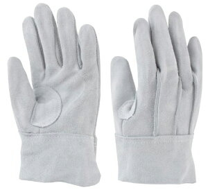 東和コーポレーション 革手袋 牛床革 108-A 外縫い 454 フリー グレー 12双組 作業用革手袋