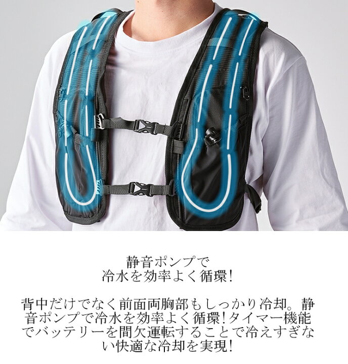 楽天市場】水冷服 山真製鋸 ‎アイスマンベストPRO X ICMPX-BLV-SET 