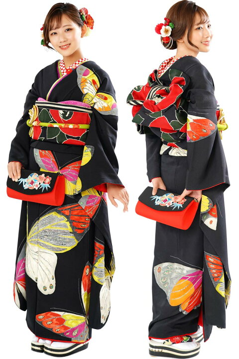 振袖フルセット IKKO ブランド 黒（楽天市場】IKKO 振袖用 バッグ 