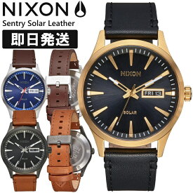 NIXON ニクソン 腕時計 メンズ Sentry Solar Leather セントリーソーラーレザー 時計 プレゼント ギフト 国内正規品 A1347【キャンセル返品交換不可】【沖縄配送不可】