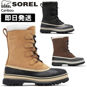 SOREL �\���� �X�m�[�u�[�c �����Y Caribou Men's �J���u�[�����Y �E�B���^�[�u�[�c �j���p NM1000�y����z���s�z