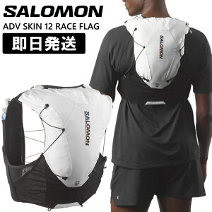 SALOMON �T������ �g������ �o�b�N�p�b�N 12L �����b�N �g���C�� �U�b�N ADV SKIN 12���b�g�� RACE FLAG ADV �X�L�� �g���C�������j���O LC2483700�y����z���s�z