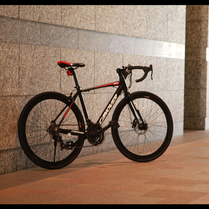 17990円 豪華な 自転車 グラベルロードバイク 700×28C 21段変速 アルミフレーム Fディスクブレーキ ライト付 カノーバー CANOVER CAR-014-DC NERO
