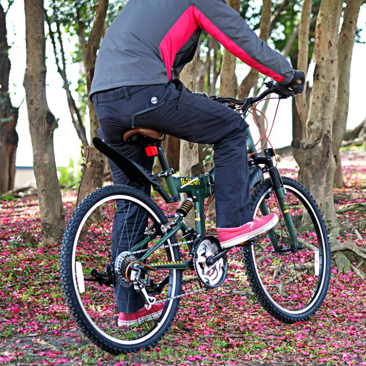 楽天市場】マウンテンバイク MTB ノーパンク 折りたたみ自転車 26 