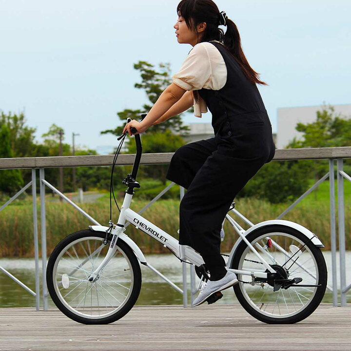楽天市場】折りたたみ自転車 20インチ 自転車 本体 CHEVROLET シボレー 