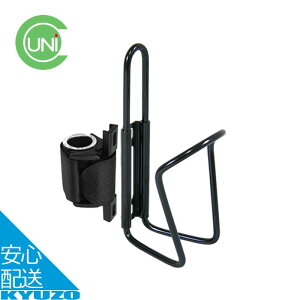 Bikeguy どこでもケージホルダー ペットケージ付 ボトルゲージ 自転車 ドリンクホルダー マジックテープ UNICO ユニコ 500ml ペッドボトル 対応 シルバー レッド ブルー ブラック