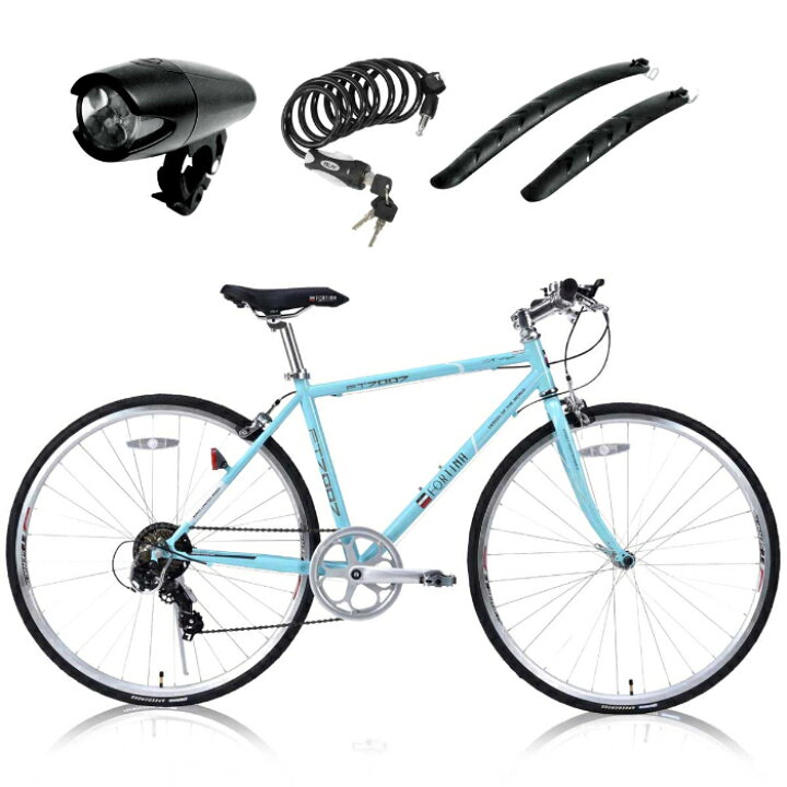 楽天市場】自転車 クロスバイク KYUZO 本体 700C （ 700x28C ） シマノ 