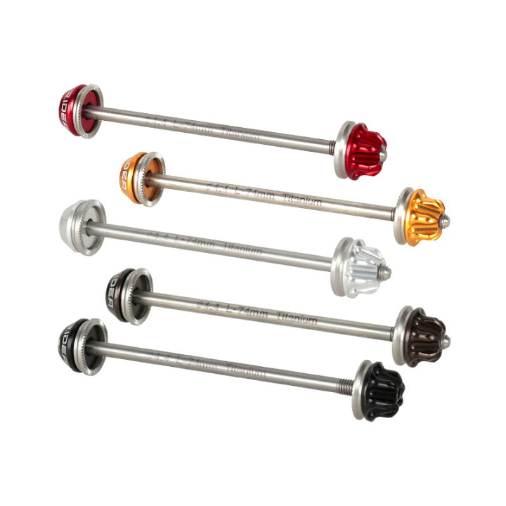 楽天市場】RIDEA リデア TI-AXLE Skewer BT74 ハブシャフト チタン 