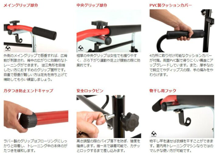 楽天市場】俺のドアジム 懸垂 マシン 筋トレ 懸垂バー MUSCLE GENIUS 