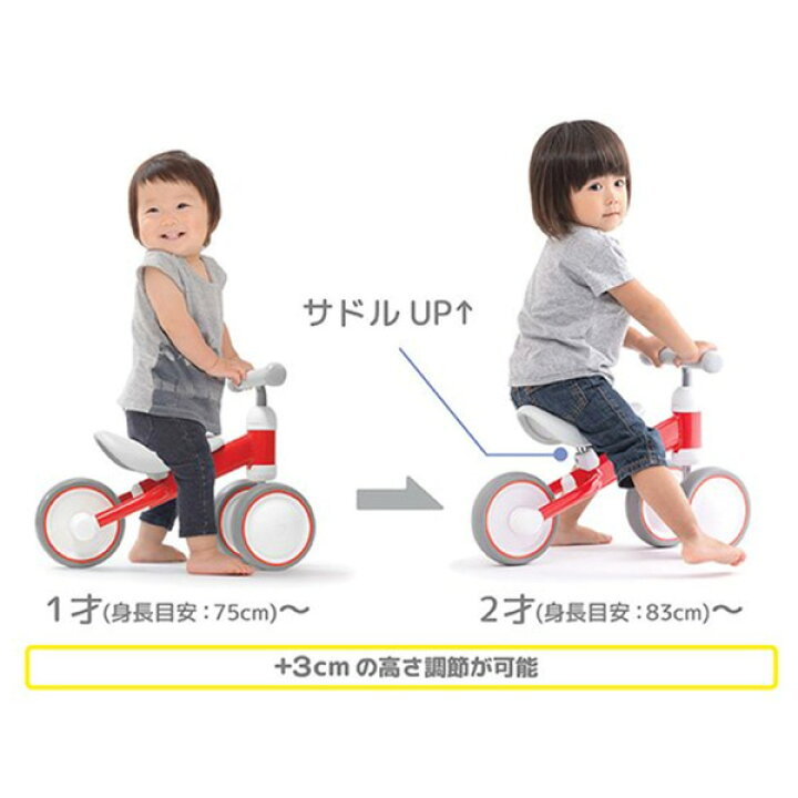楽天市場】D-bike mini プラス miffy ミニー 三輪車 自転車 ides 送料 