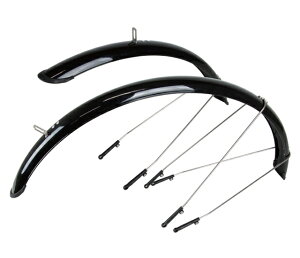 ADJUSTABLE STAY FENDER SET ���]�ԗp �D���� ���]�ԗp�t�F���_�[ 700C ���K ����h�~ �J�V ��l P&P COMPONENTS ADJUSTABLE STAY FENDER SET �t���t�F���_�[�Z�b�g �u���b�N �����h�� �ߕ��ی� �D�� �w��