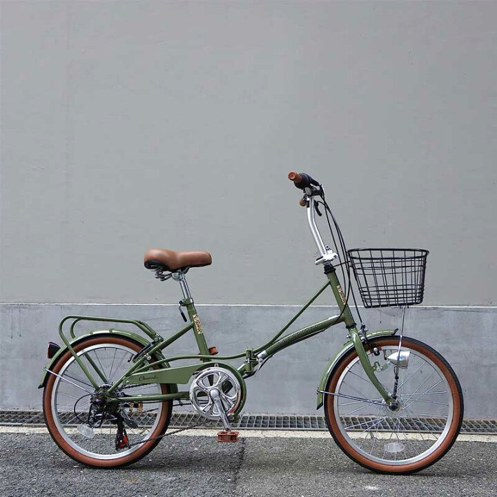 楽天市場】折りたたみ自転車 自転車 オートライト 20インチ シマノ6段 