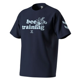 【メール便だと送料無料】 半袖シャツ hummel ヒュンメル BEE Tシャツ HAP1204 | メンズ サッカー ハンド 半袖 上 練習着 かっこいい かわいい プラクティスシャツ 吸汗速乾 北欧 デンマーク 蜂 はち トレーニング 2024 new 新作 新製品