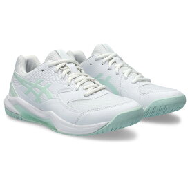 テニスシューズ オールコート レディースワイド(2E相当) アシックス asics GEL-DEDICATE 8 1042A235 102 【あす楽対応】【送料無料】 ゲルデディケイト 2E レディース シューズ テニス ソフトテニス ハードコートを中心としたオールコート用