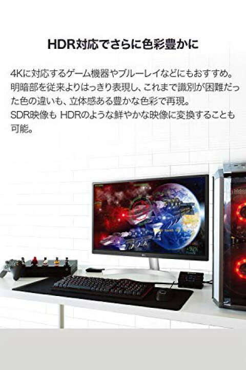楽天市場】LG モニター ディスプレイ 27UL500-W 27インチ/4K/HDR(標準  