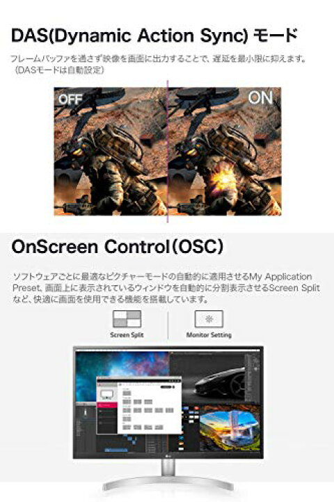 楽天市場】LG モニター ディスプレイ 27UL500-W 27インチ/4K/HDR(標準  