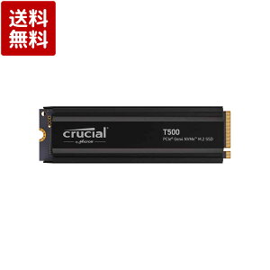 Crucial T500 �e��2TB M.2(2280) TLC NAND 9.652mm NVMe/PCIe Gen4 R:7000MB/s W:7400MB/s with heatsink�bCT2000T500SSD5JP